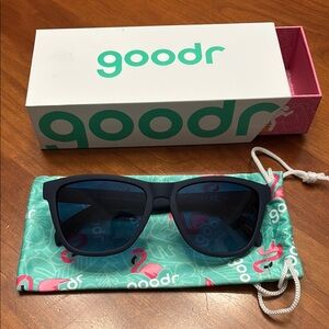 Goodr Navy Sunglasses with Blue Lenses